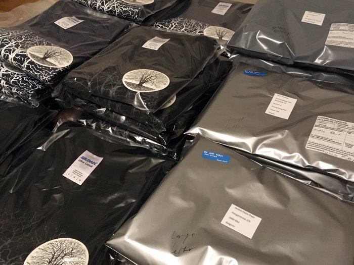Shirts packed for orders — Shirts-SS2