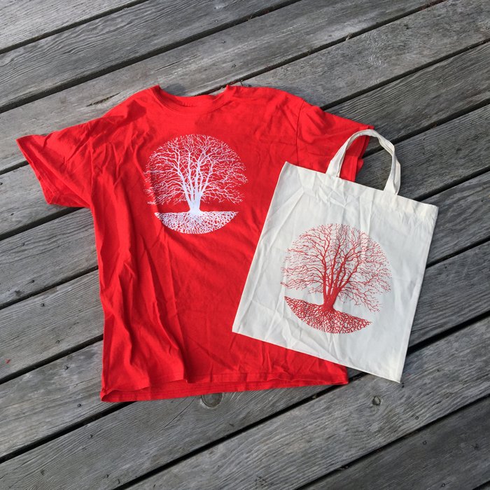 Red shirt and white record bag — Shirts-SS4